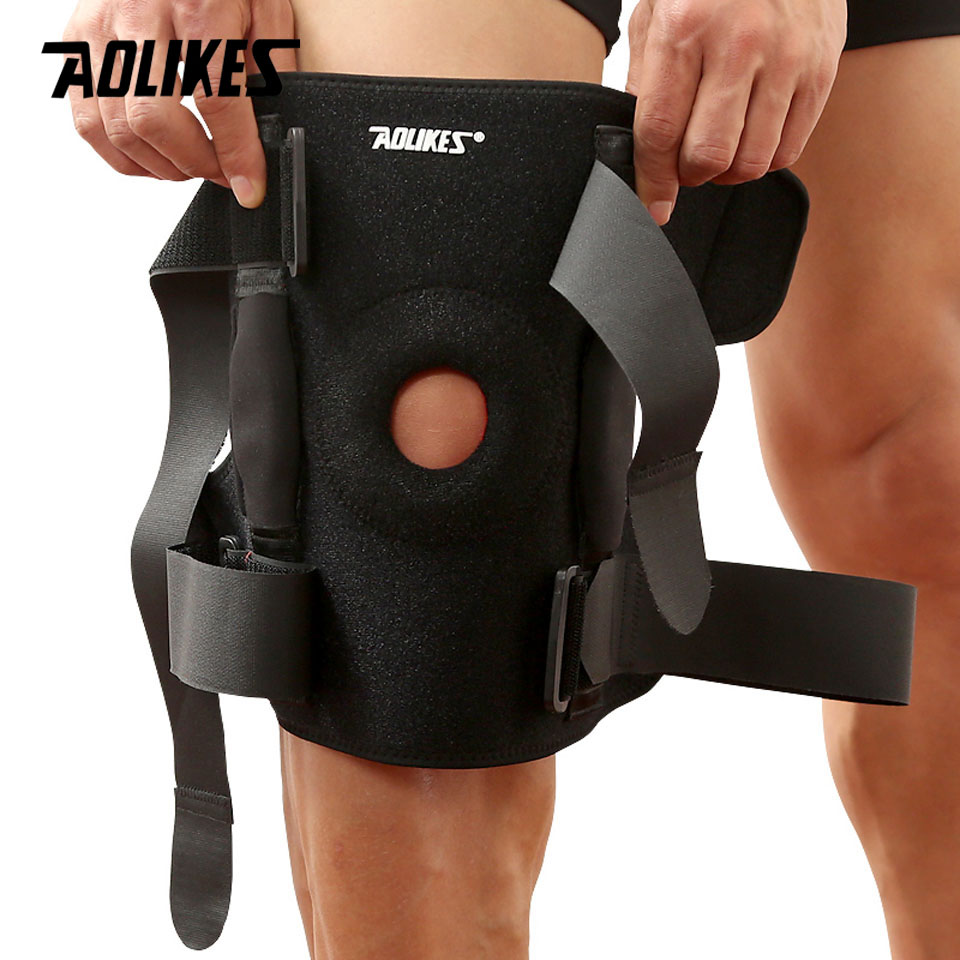 Hình ảnh Đai Hỗ Trợ Khớp Gối AOLIKES YE-7907 Có Thanh Nhôm Trợ Lực Cao Cấp Sport Knee Protector - Hàng Chính Hãng