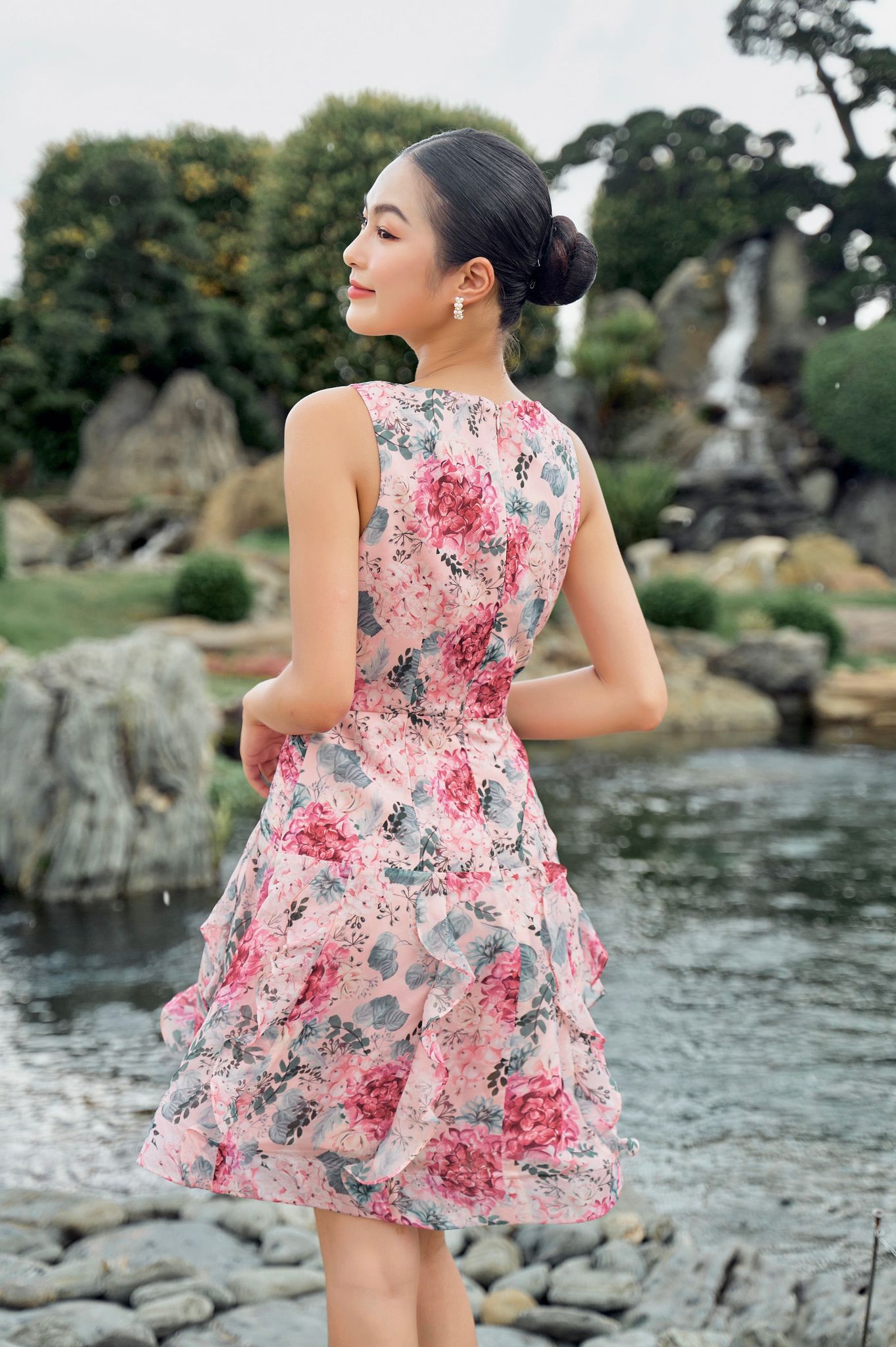 OLV - Đầm Rosy Pleated Dress