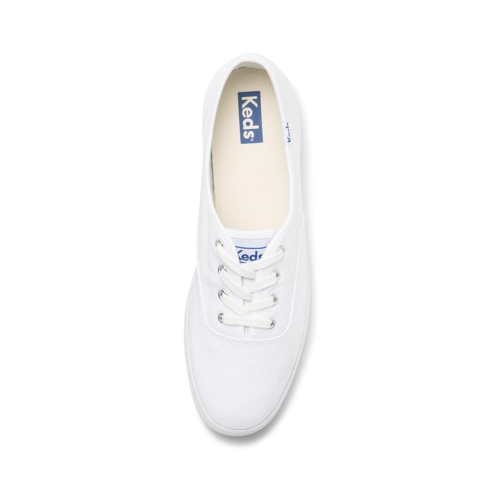 Giày Keds Nữ - Champion Organic Canvas White - KD064811