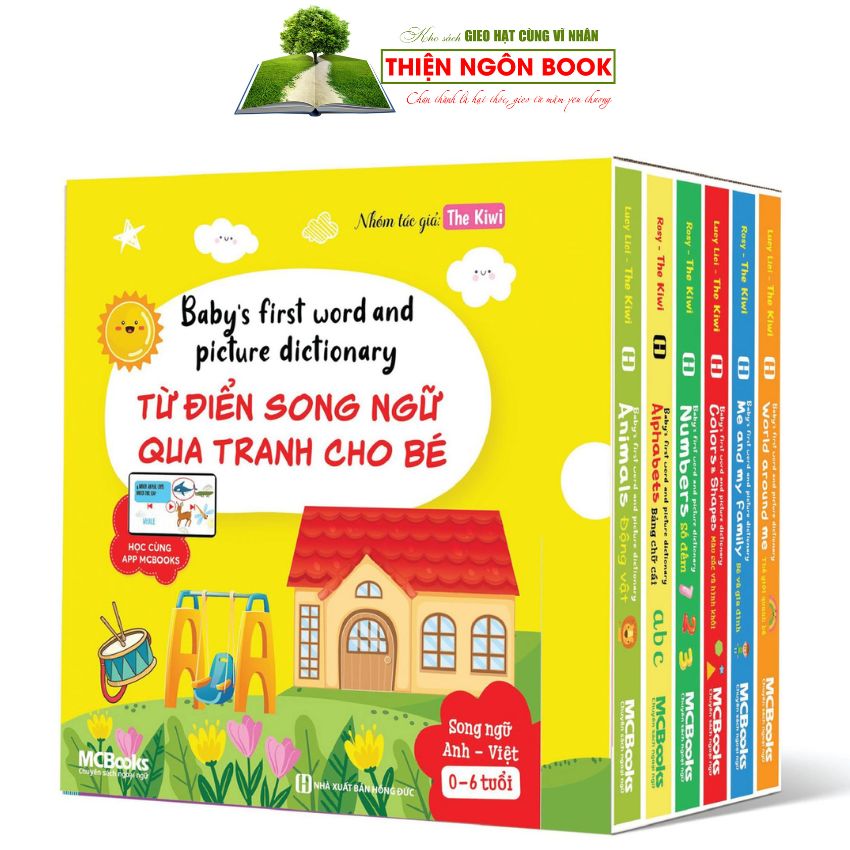 Hình ảnh Box Set Baby’S First Word And Picture Dictionary - Từ Điển Song Ngữ Qua Tranh Cho Bé (6 Cuốn)