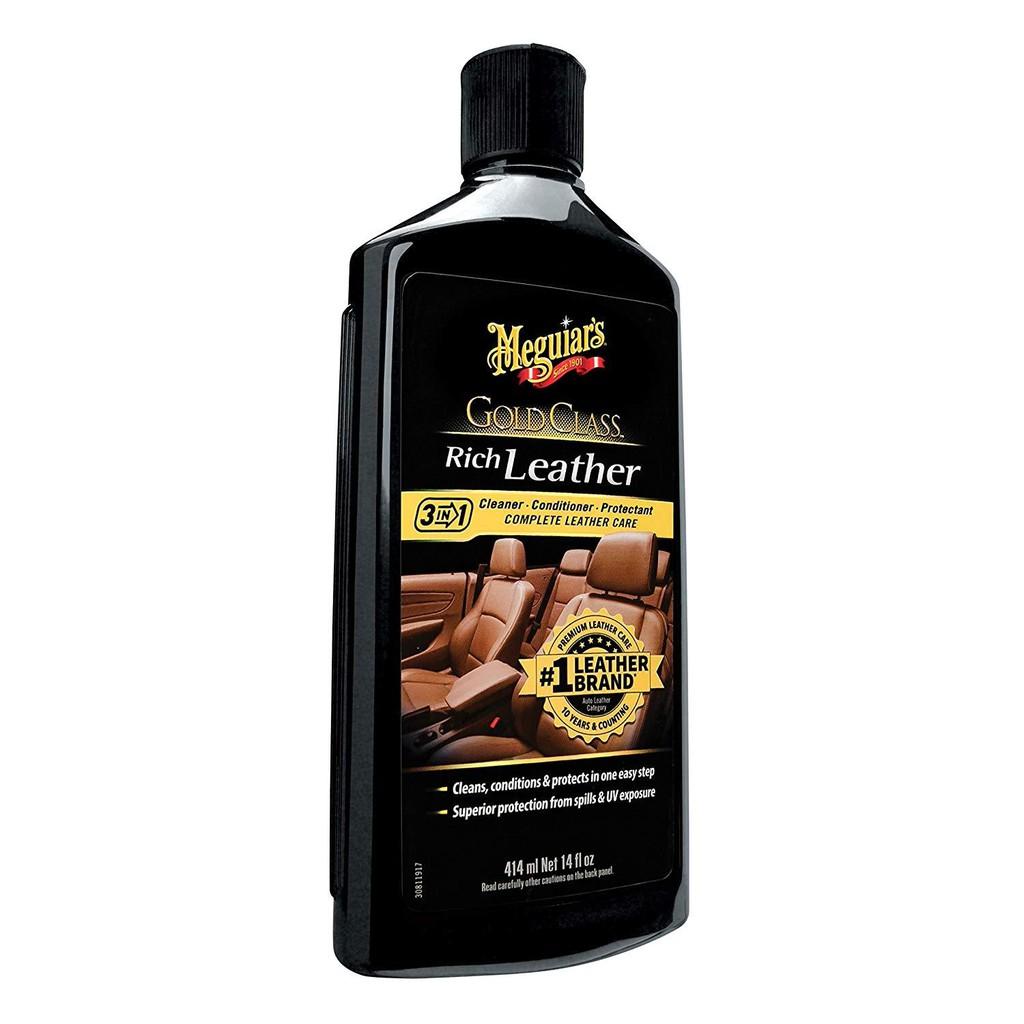 Meguiars Kem làm sạch và dưỡng da dòng Gold Class - Rich Leather Lotion - G7214, 14 oz, 414 ml