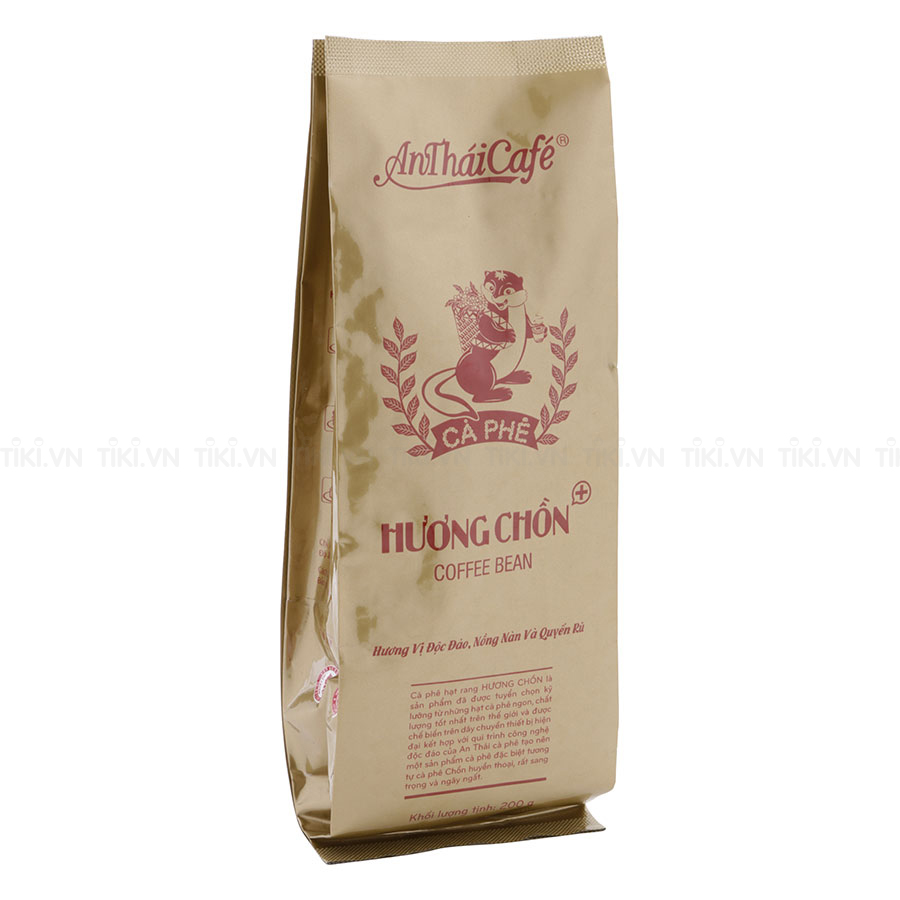 Cà Phê Hạt Rang AnTháiCafé Túi Hương Chồn (200g)