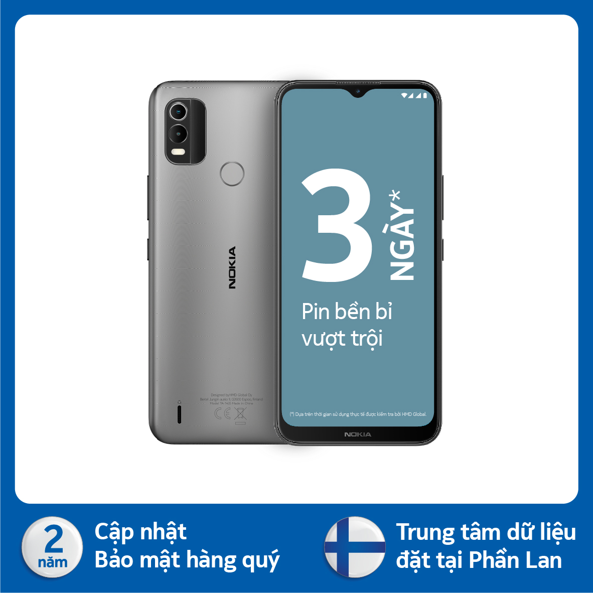 Điện thoại Nokia C21 Plus 3G/64G - Hàng chính hãng - Xám ánh kim