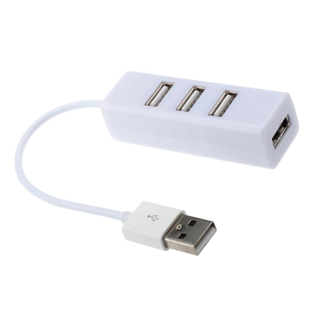 4-Port USB 2.0 Hub w/ High Speed Adapter for PC Splitter