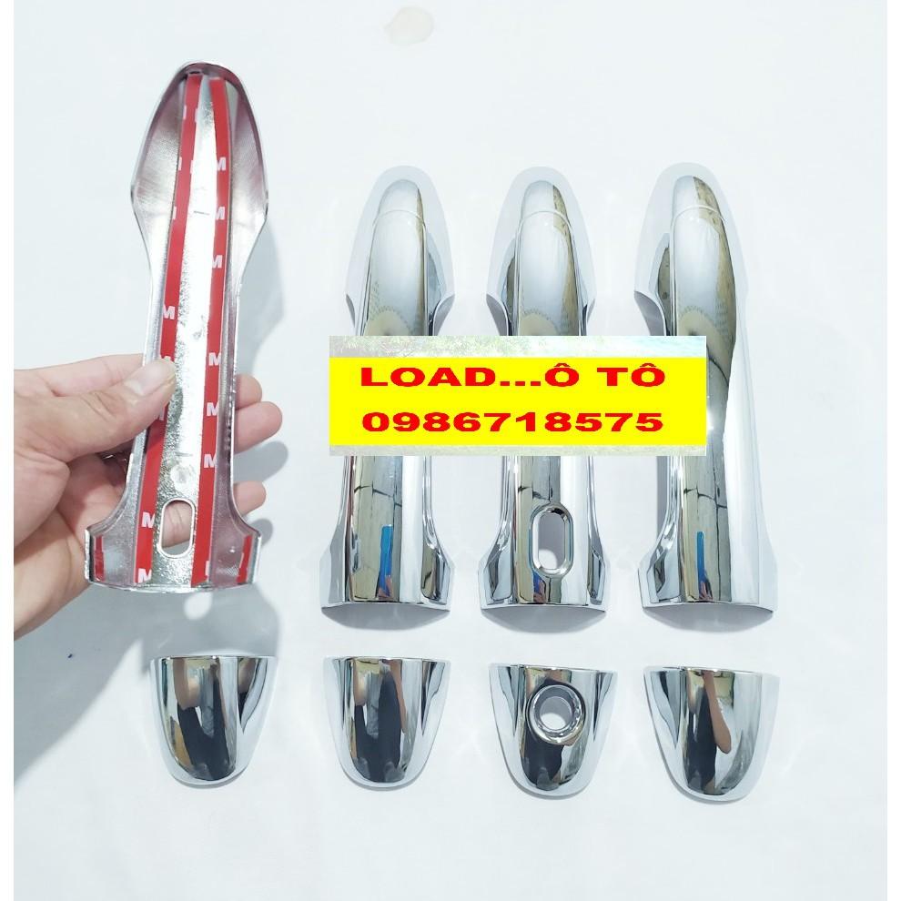 Ốp Tay Nắm Cửa Xe Toyota Hilux 2021-2022 Mạ Crom Sáng Bóng Màu Trắng