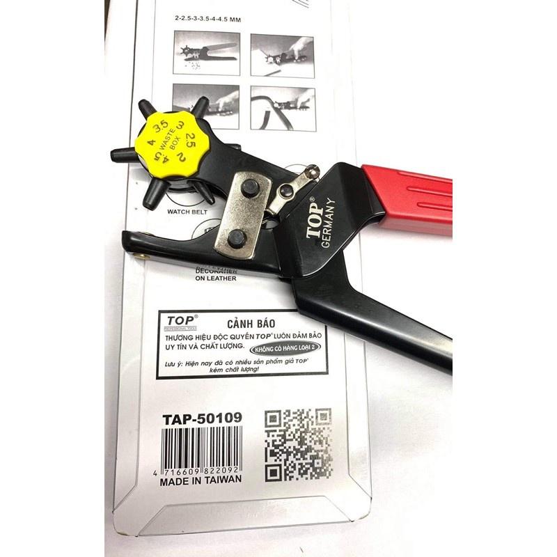 Kềm bấm lỗ 2-2.5-3-3.5-4-4.5mm Kìm chuyên bấm lỗ trên vải, jean, bao nilong, vật liệu da thật Hãng TOP