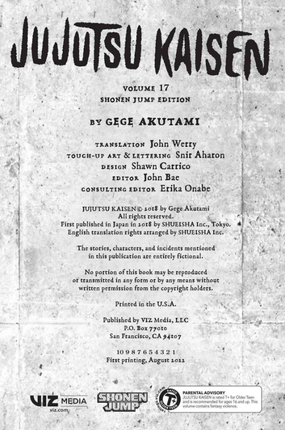 Jujutsu Kaisen 17 (English Edition)