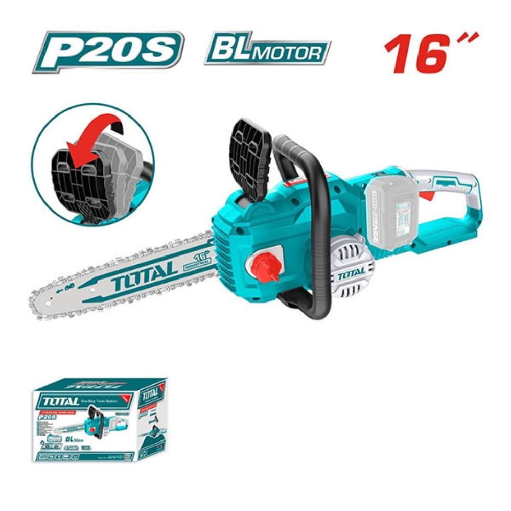 MÁY CƯA XÍCH 16 INCH DÙNG PIN 20V (KHÔNG KÈM PIN &amp; SẠC) TOTAL TGSLI40168 - HÀNG CHÍNH HÃNG