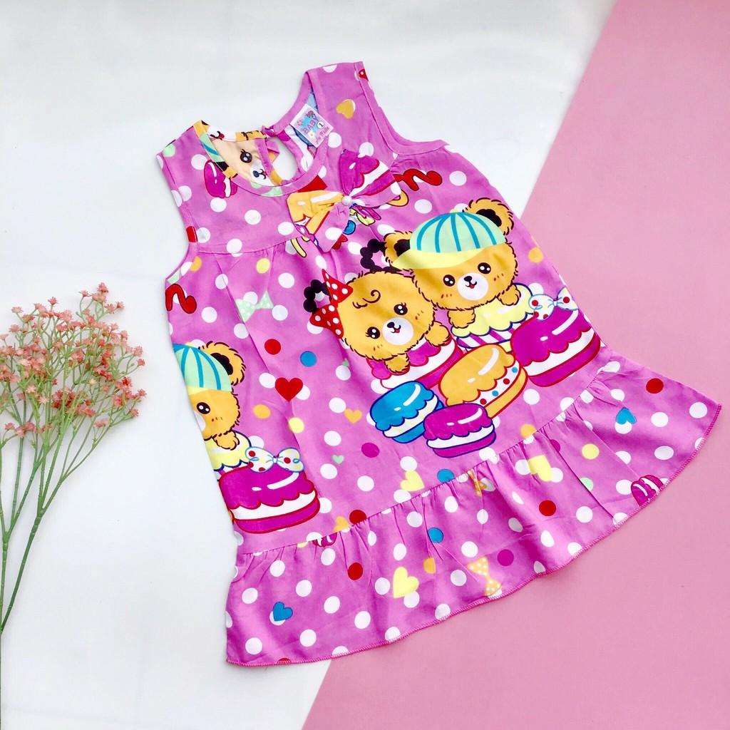 Đầm tôn 2 Da loại 1 mềm, mịn, mát cho bé gái 7-20kg