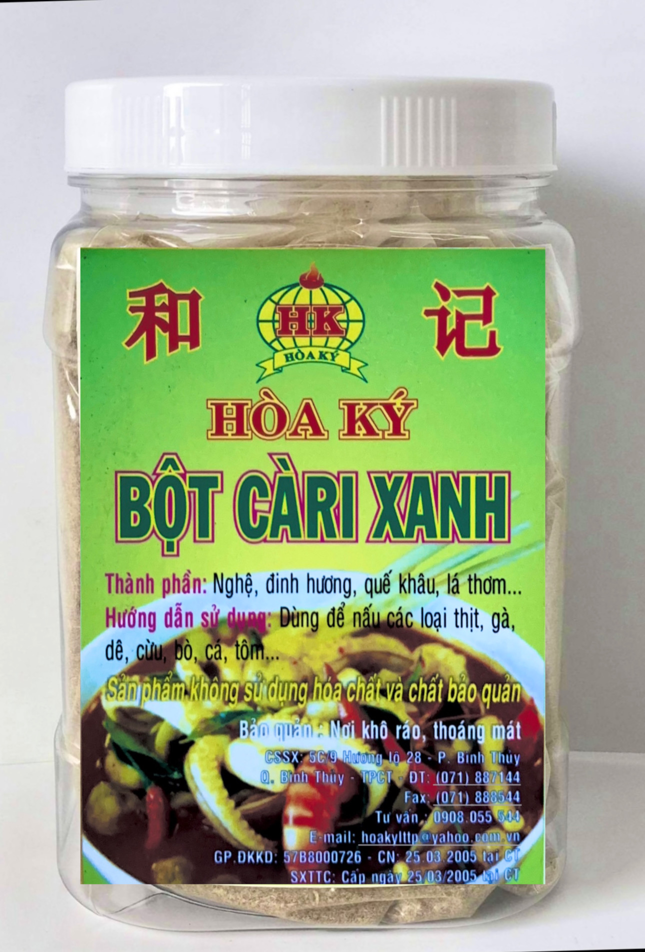 Bột cà ri xanh 500gr