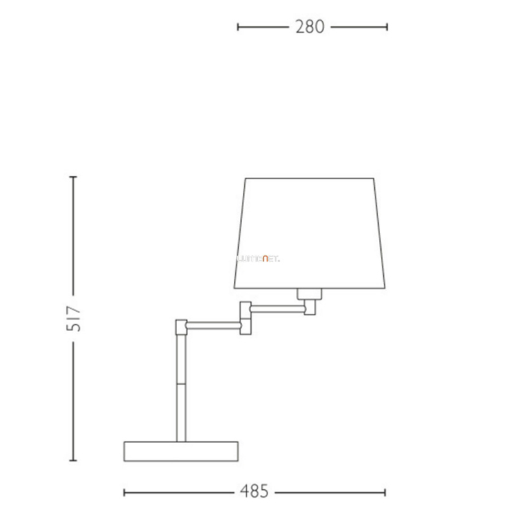 Đèn Trang Trí Để Bàn Philips 36132 Donne Table Lamp - Tặng 1 Bóng Đèn LED Philips Ecobright 5W - Ánh Sáng Vàng - Hàng Chính Hãng