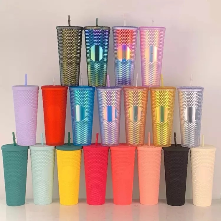 Ly 2 Lớp 700Ml Kèm Ống Hút