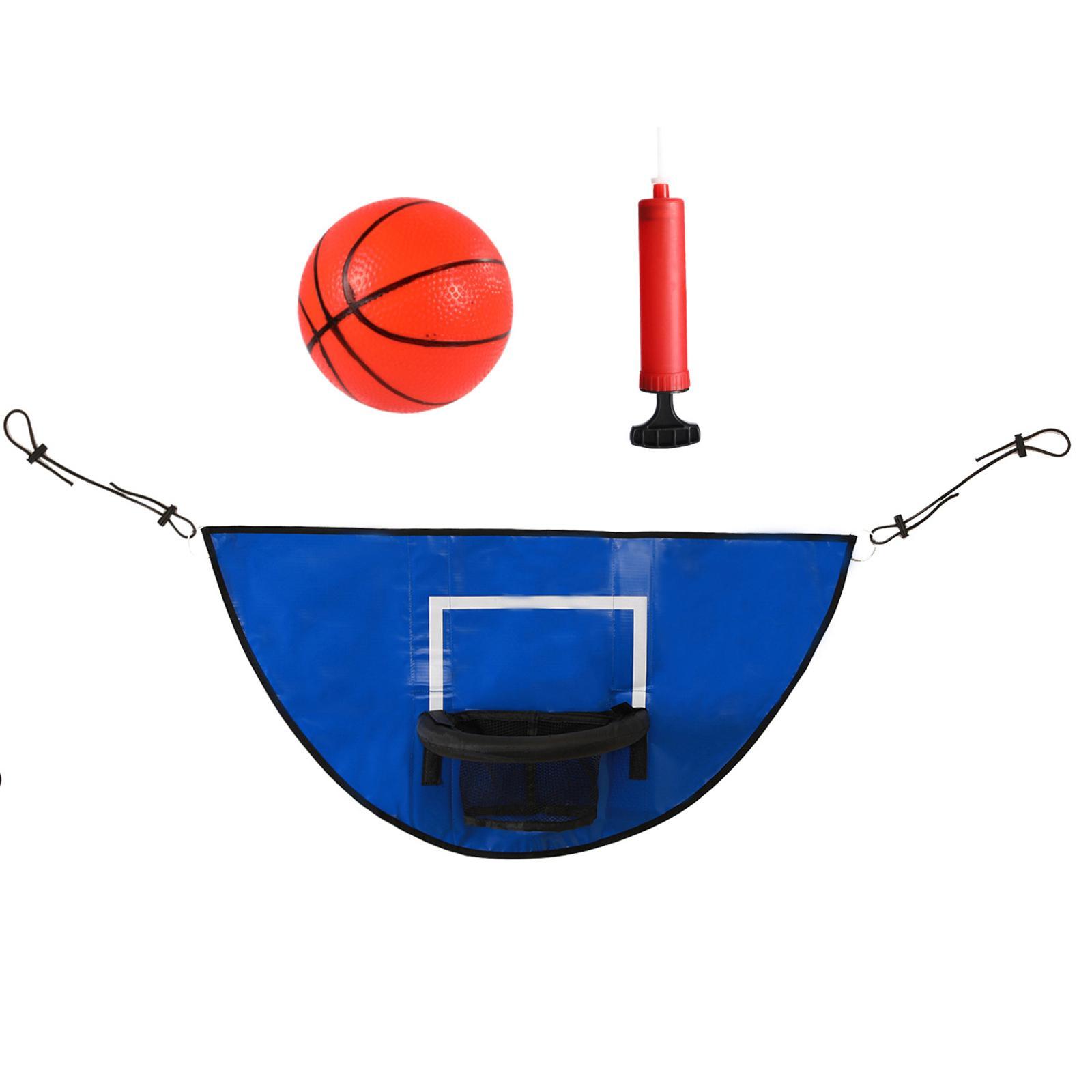 Universal Trampoline Basketball Hoop, with Pump and Mini Basketball, Mini Basketball Hoop for Trampoline for Indoor Outdoor Playing Gifts