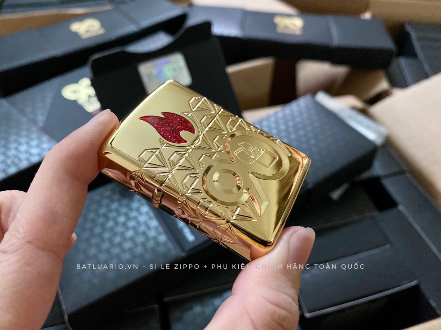 Bật Lửa Zippo 49866 – Zippo 90th Anniversary Limited Edition – Zippo 2022 Collectible Of The Year Asia – Gold Plated – Zippo Coty 2022 Asia