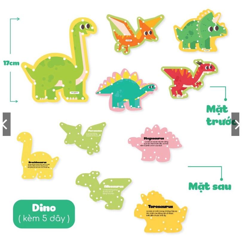 Lacing cards- Đồ chơi Giáo Dục Sớm- Vận động tinh- Tăng ngôn ngữ