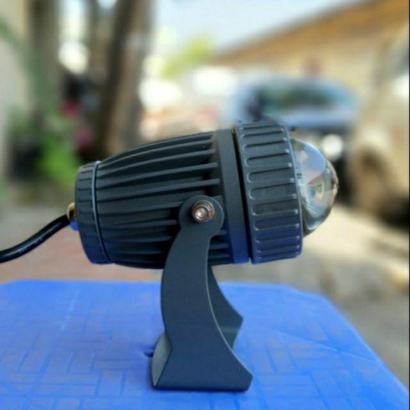 Đèn rọi chuột rọi sân vườn, tòa nhà 10w có a.s vàng