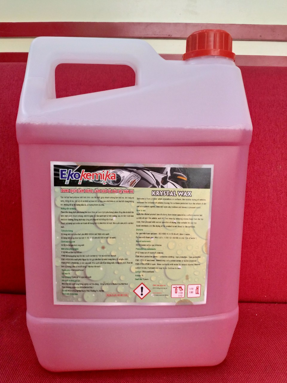Nước Phủ Bóng Siêu Đậm Đặc Krystal Wax - Hàng Chính Hãng