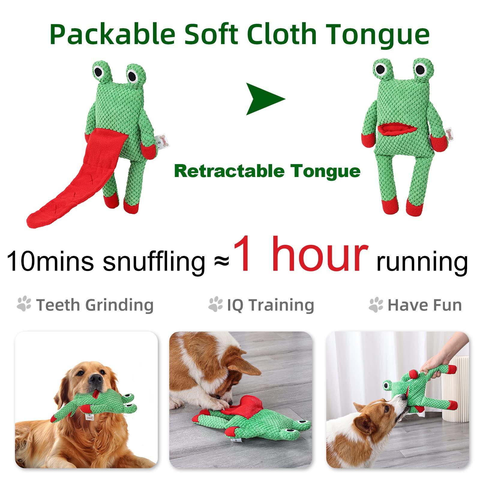 Đồ chơi chó, đồ chơi ếch squeak, huấn luyện IQ, đồ chơi chó không thể phá hủy cho những con chó hung dữ và chán, đồ chơi chó sang trọng cho những con chó nhỏ, vừa và lớn.