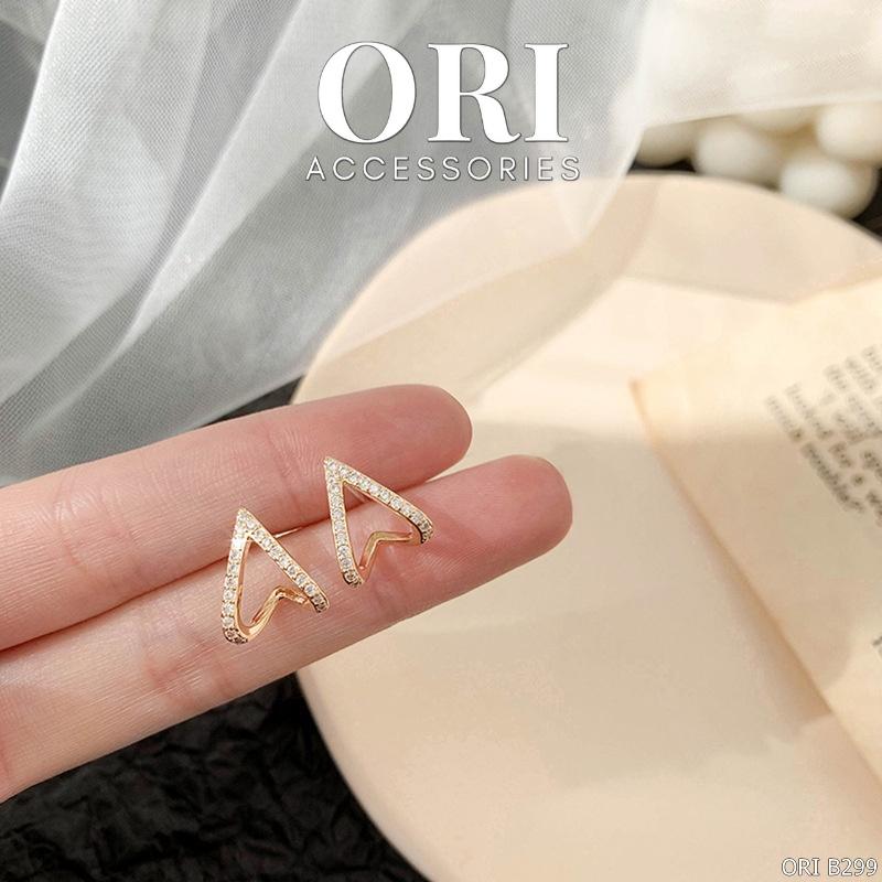 Bông tai nữ dáng nhỏ Basic Hoop thời trang xinh xắn ORI ACCESSORIES B299