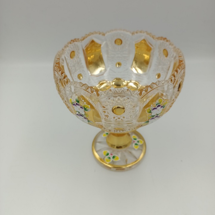 Chân Bồng Pha Lê Mạ Vàng Phong Cách Royal Sang Trọng