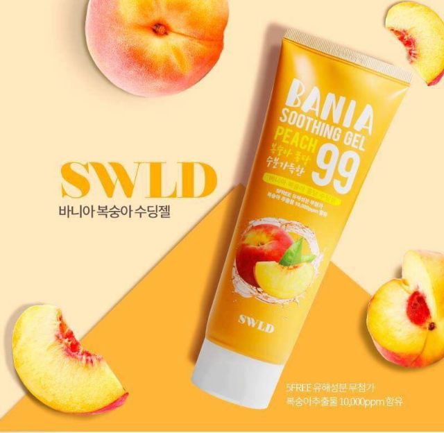 Gel dưỡng da hương đào Swld Bania Soothing Gel Peach 250ml