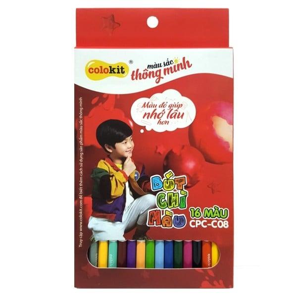 Bút Chì Màu CPC-C08 - 16 Màu - Thiên Long