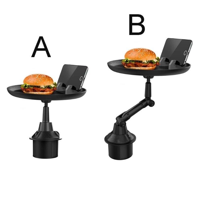 Khay Xoay Cốc, Đựng Thức Ăn Trên Xe Ô Tô, Bàn Ăn Có Thể Điều Chỉnh Tray Holder