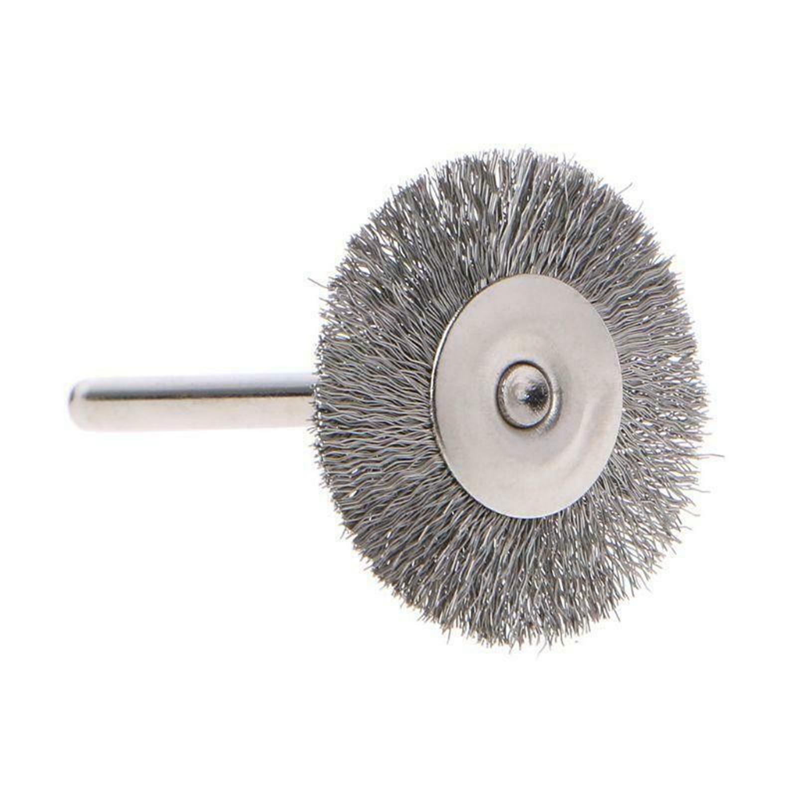 10Pcs 2.2cm Steel wire Brush Metal Derusting Brush Accessory