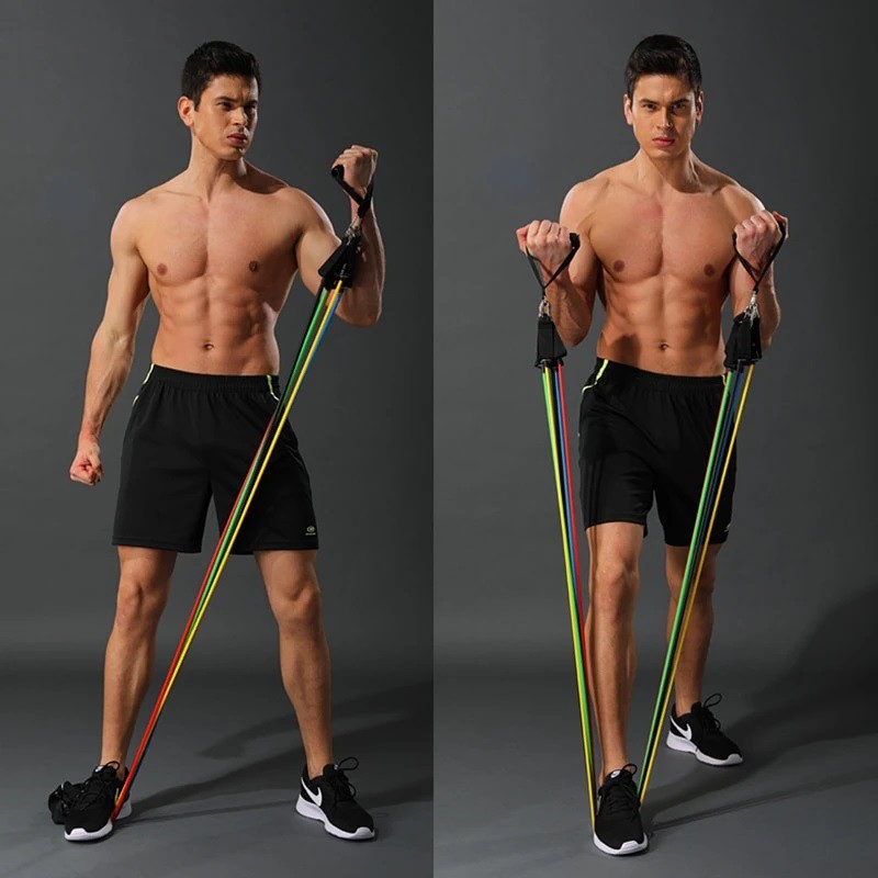 Bộ 5 Dây Đa Năng Ngũ Sắc Đàn Hồi Kháng Lực Tập Gym , Fitness , Yoga, Rèn Luyện Sức Khoẻ Cho Nam Nữ - Chất Lượng Hàng Loại 1- Hàng Chính Hãng MINIIN
