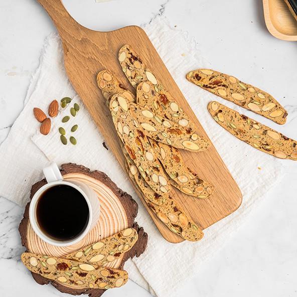 Bánh Biscotti Nguyên Cám 250gr - Bánh Ăn Kiêng Không Đường Vua Yến Mạch