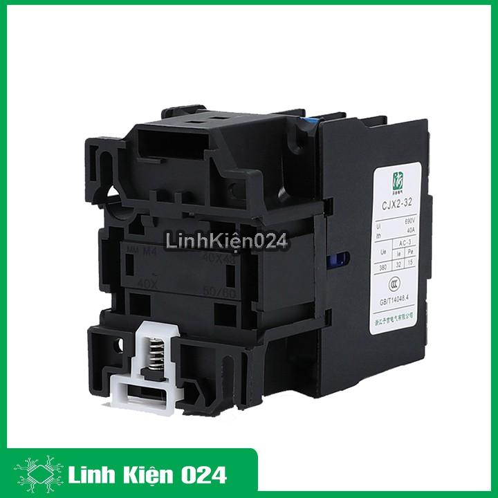 Khởi động từ contactor CJX2 380V thường mở NO vỏ chống cháy, công suất lớn