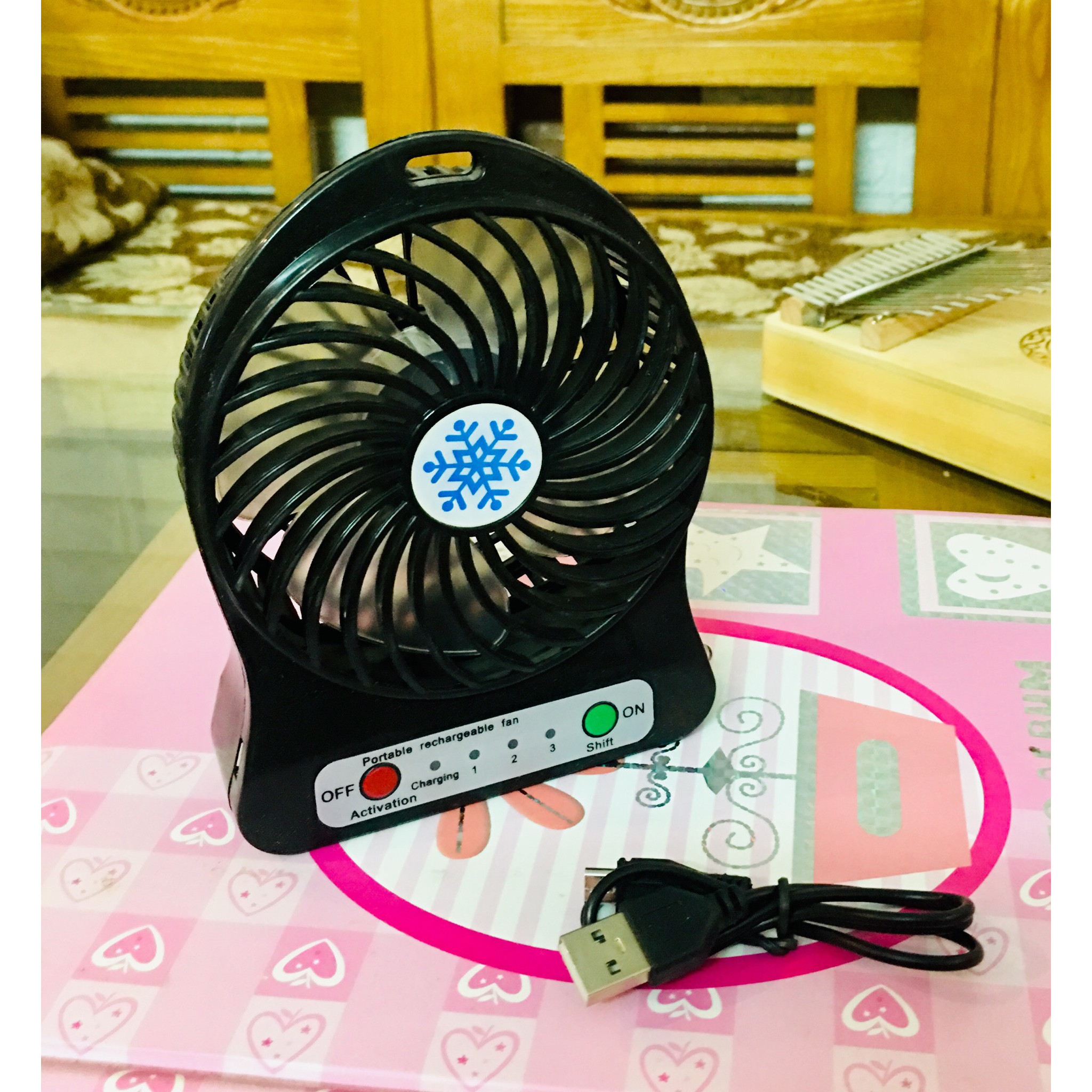 Qụat sạc điện mini 3 tốc độ