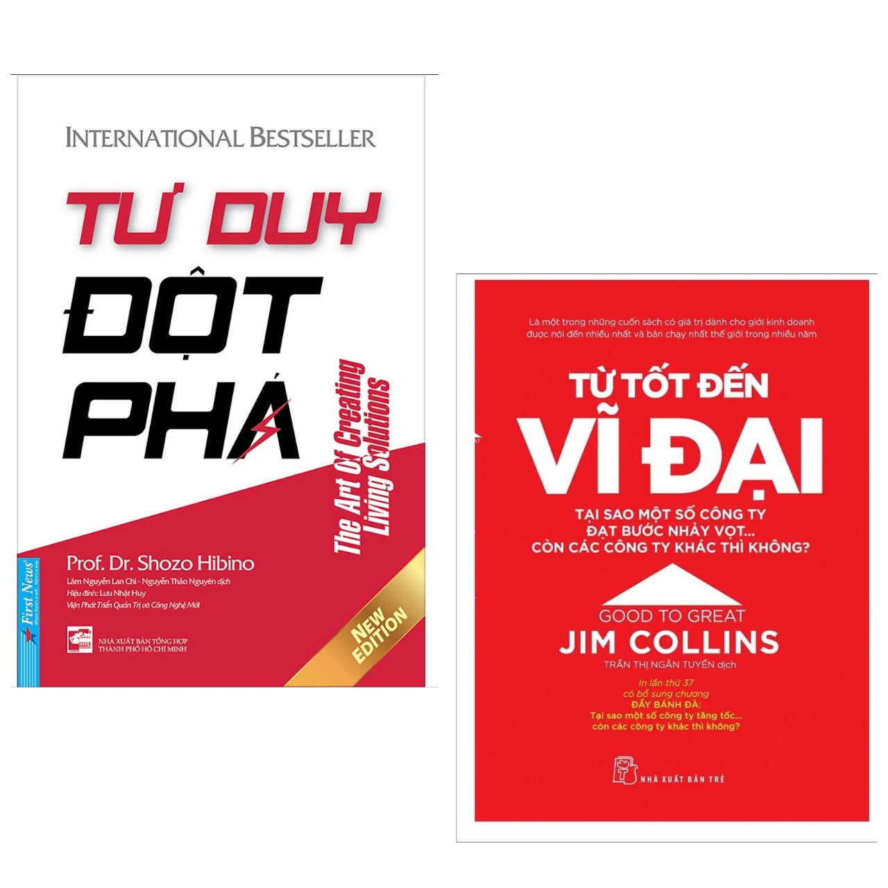 Combo Thay Đổi Suy Nghĩ, Thay Đổi Cách Làm Việc - Thay Đổi Cuộc Đời: Tư Duy Đột Phá + Từ Tốt Đến Vĩ Đại / Khai mở tầm nhìn về mục tiêu và giúp bạn đạt mục tiêu mà không phải mất quá nhiều thời gian và nguồn lực