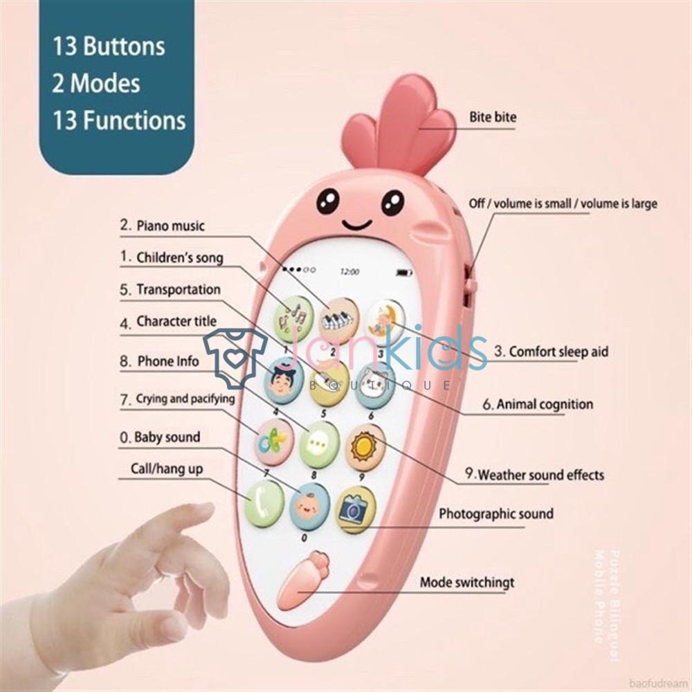 Điện thoại đồ chơi có gặm nướu cho bé