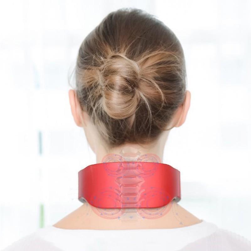 Máy Massage Cổ Cao Cấp Có Chườm Nóng - 4 Đầu Tiếp Xúc 6 Chế Độ Mát Xa Khác Nhau 9 Cường Độ