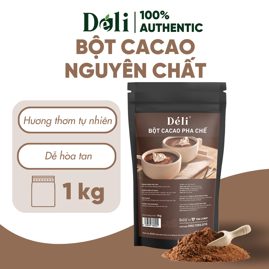 Bột cacao pha chế Déli
