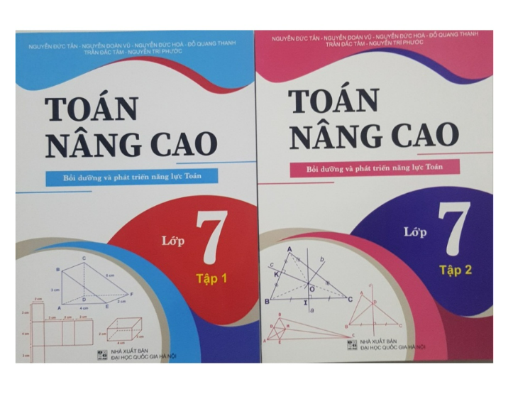 Sách - Combo Toán nâng cao Bồi dưỡng và phát triển năng lực Toán lớp 7 tập 1 + tập 2