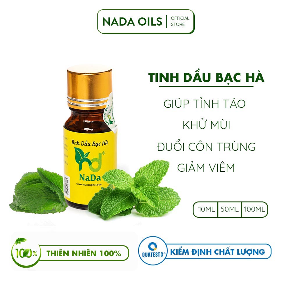 Tinh dầu nguyên chất bạc hà Nada