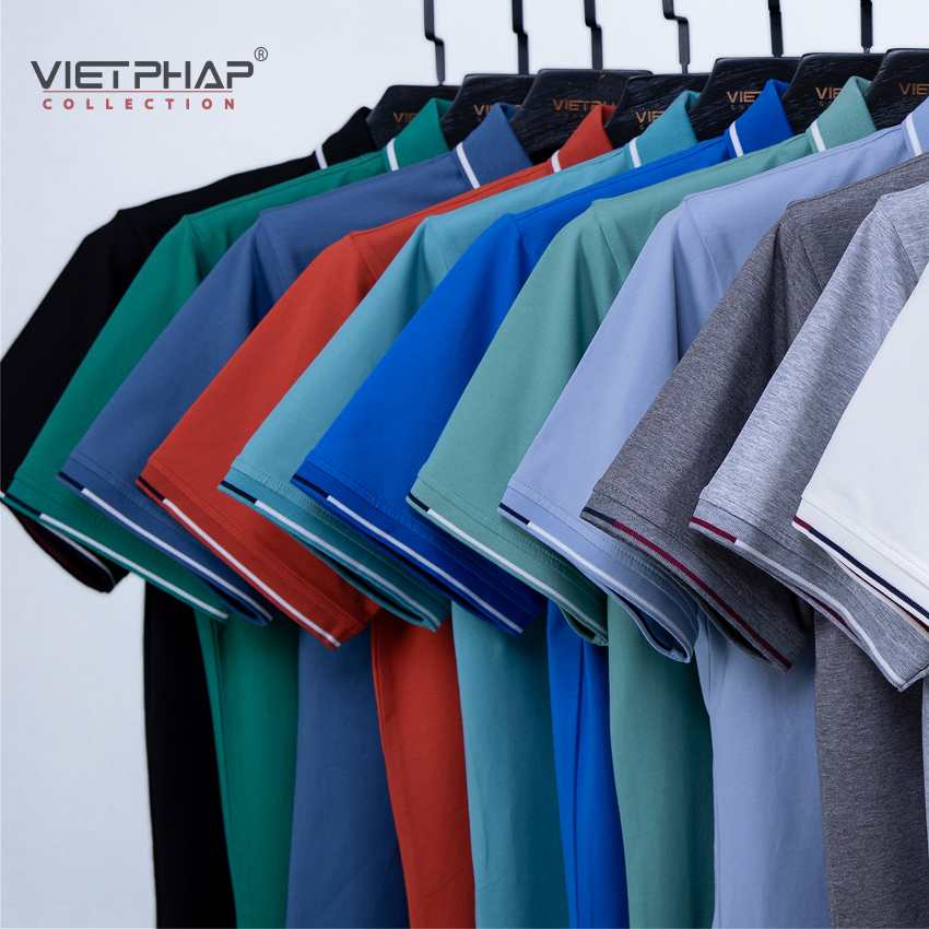 Áo Thun 4 Chiều Màu Cao Cấp VIỆT PHÁP / Form Luxury - Chất liệu cotton co dãn và thấm hút mồ hôi tốt 9904