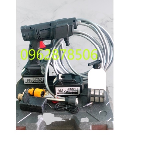 Máy xịt rửa đa năng chạy pin 198v 2 pin
