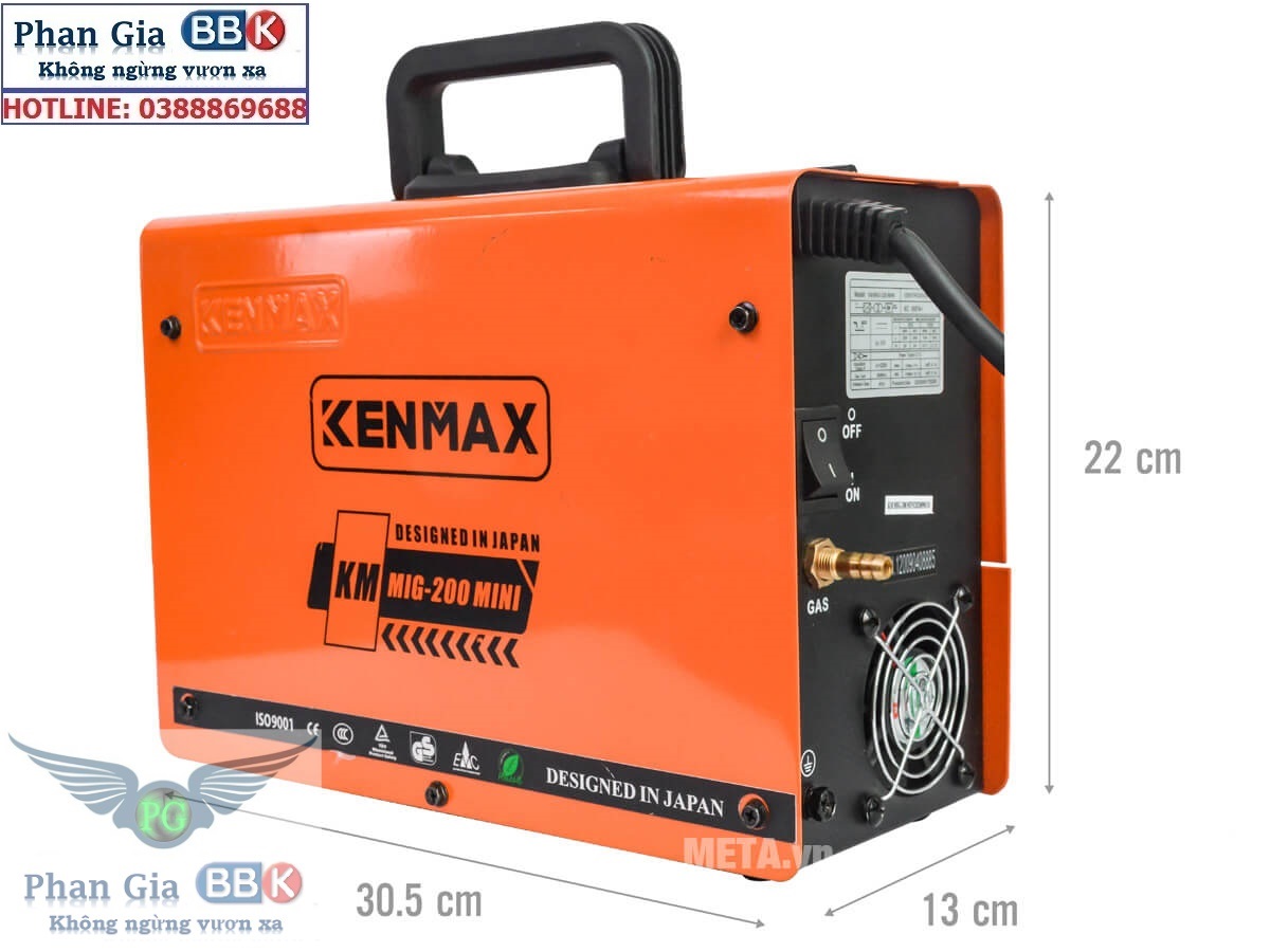 Máy Hàn MIG + Que KENMAX MIG-200 Mini + 1 Cuộn Dây Hàn 1Kg