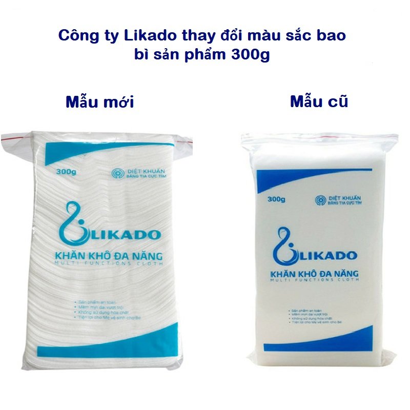 Combo 3 Bịch Khăn Vải Khô Likado (300g)