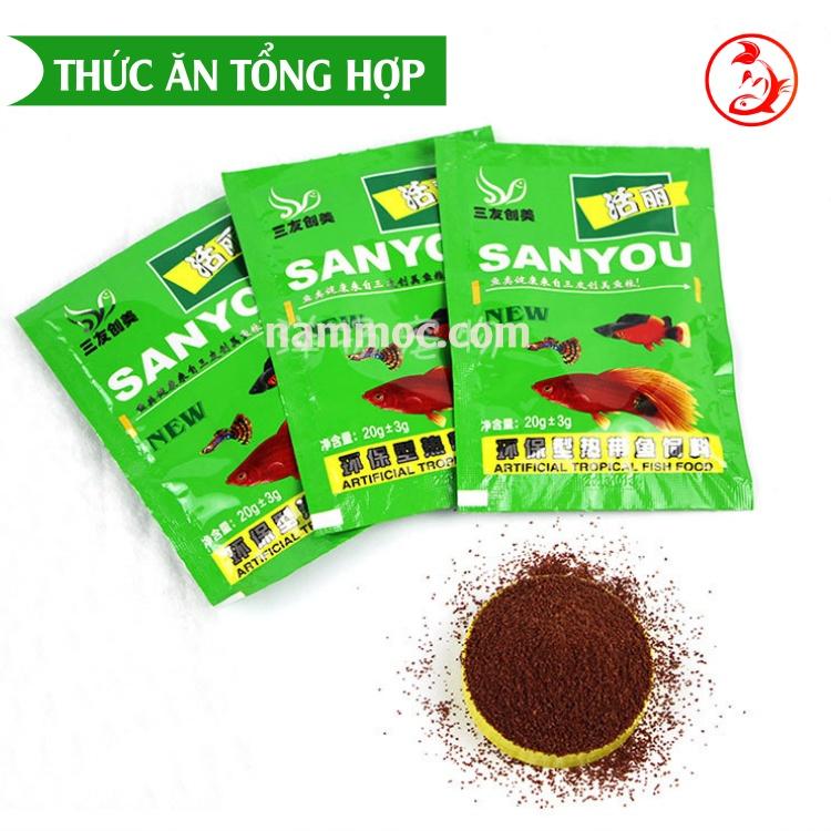 Thức Ăn Cá Cảnh - Gói Nhỏ Tiện Lợi | Cám Cá Bảy Màu - Cám Tổng Hợp Cho Cá Cảnh Thuỷ Sinh | Cám Cá Vàng, Chép
