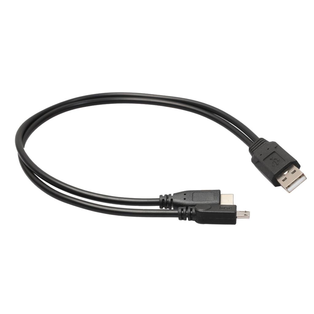 Micro USB Loại B + USB3.1 Loại-C Sang USB2.0 Loại-Một Nữ Cáp