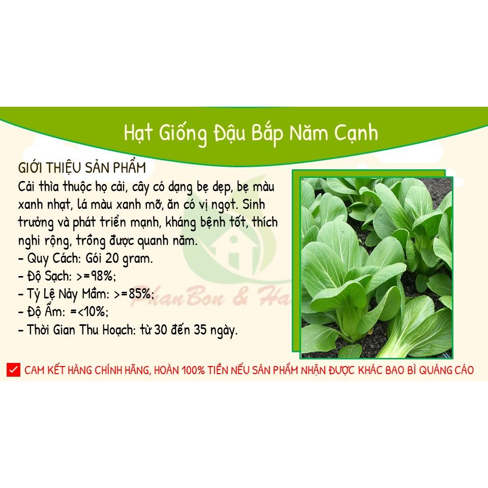 Hạt Giống Cải Thìa Cải Bẹ Lớn, Ngọt - Hạt Giống Cải Chíp Cao Sản - Phú Nông Seeds - Shop Phân Bón và Hạt Giống