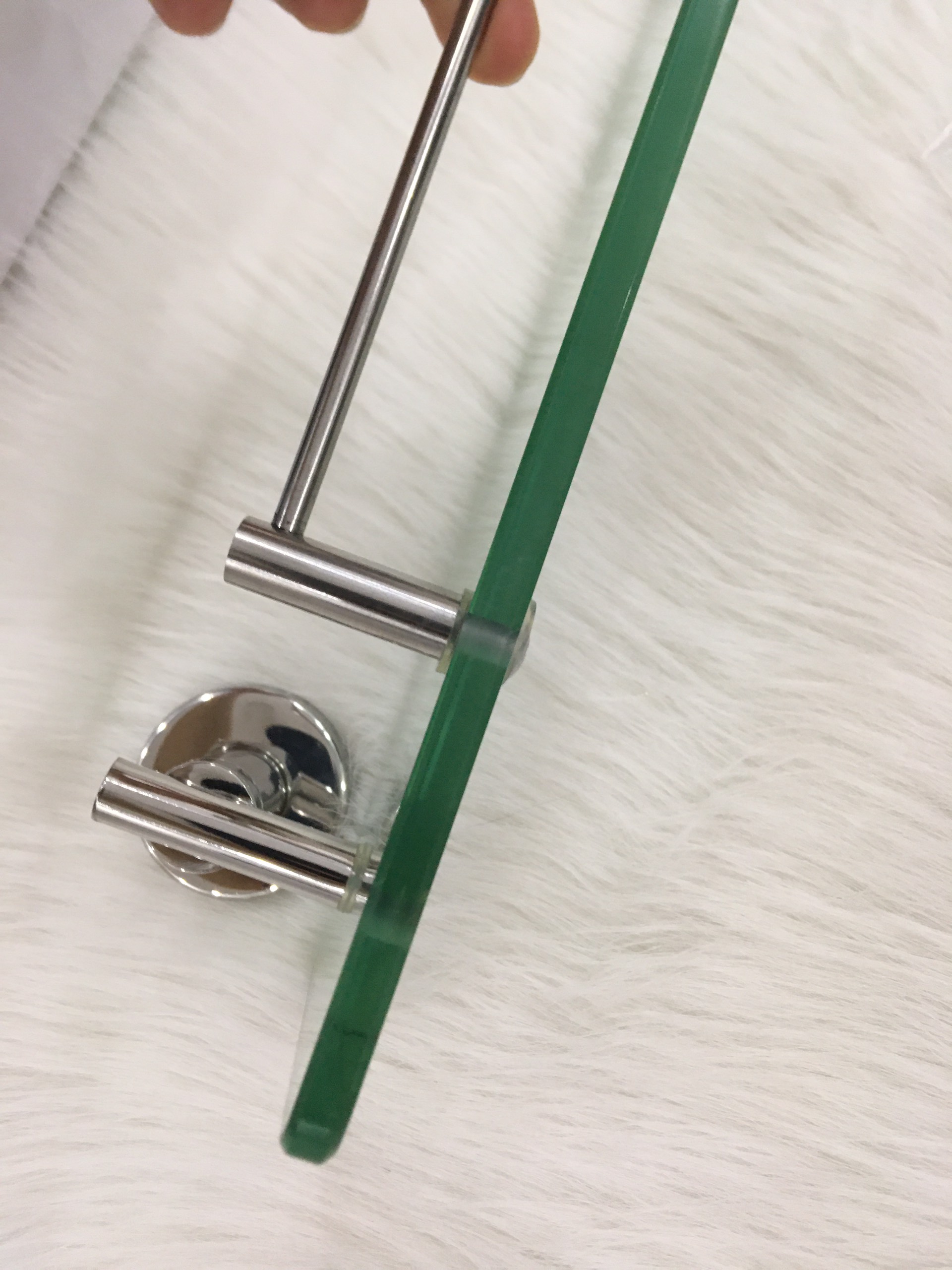 Kệ kính, kệ gương để đồ nhà tắm inox 304 không rỉ, hàng dày đẹp KK105