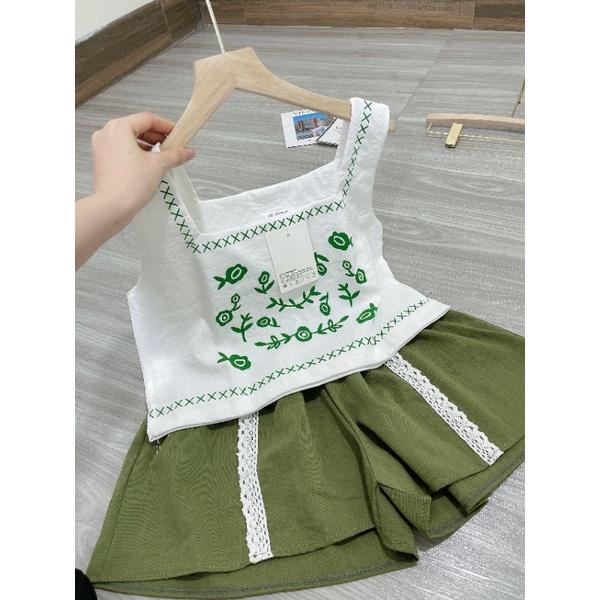 Sét đũi 2 dây cổ vuông phối ren