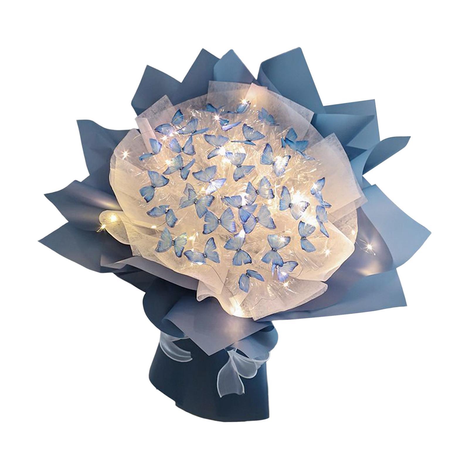 Butterfly Flower Bouquet Arrangement Floral Gift DIY Material Package