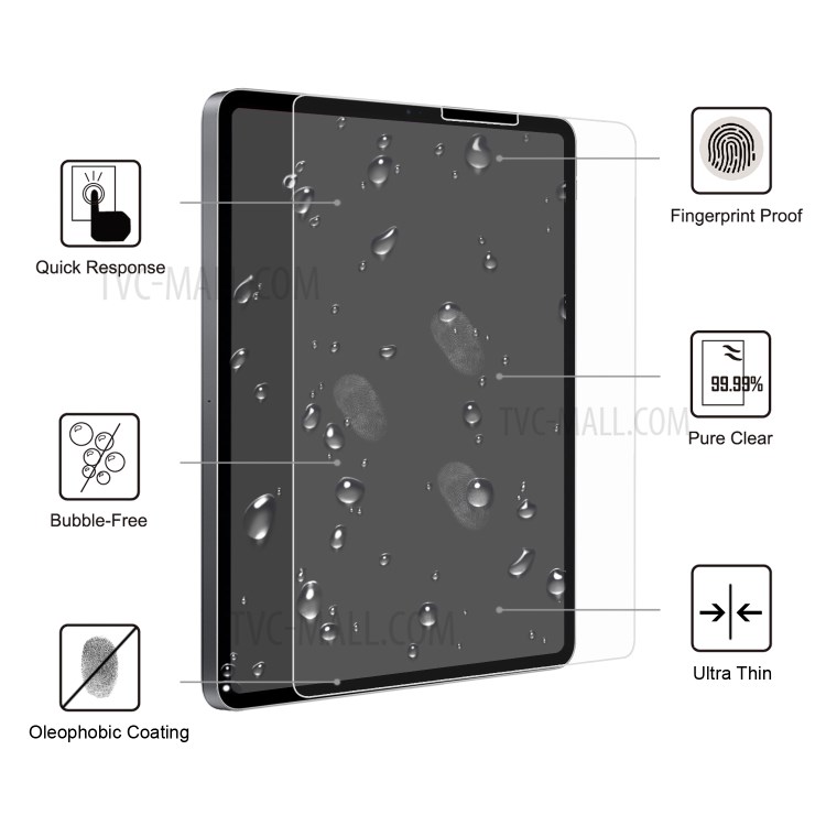 Kính cường lực full màn hình cao cấp Glass cho iPad Pro 11- inch 2018/ 2020/ M1 2021 Hàng chính hãng