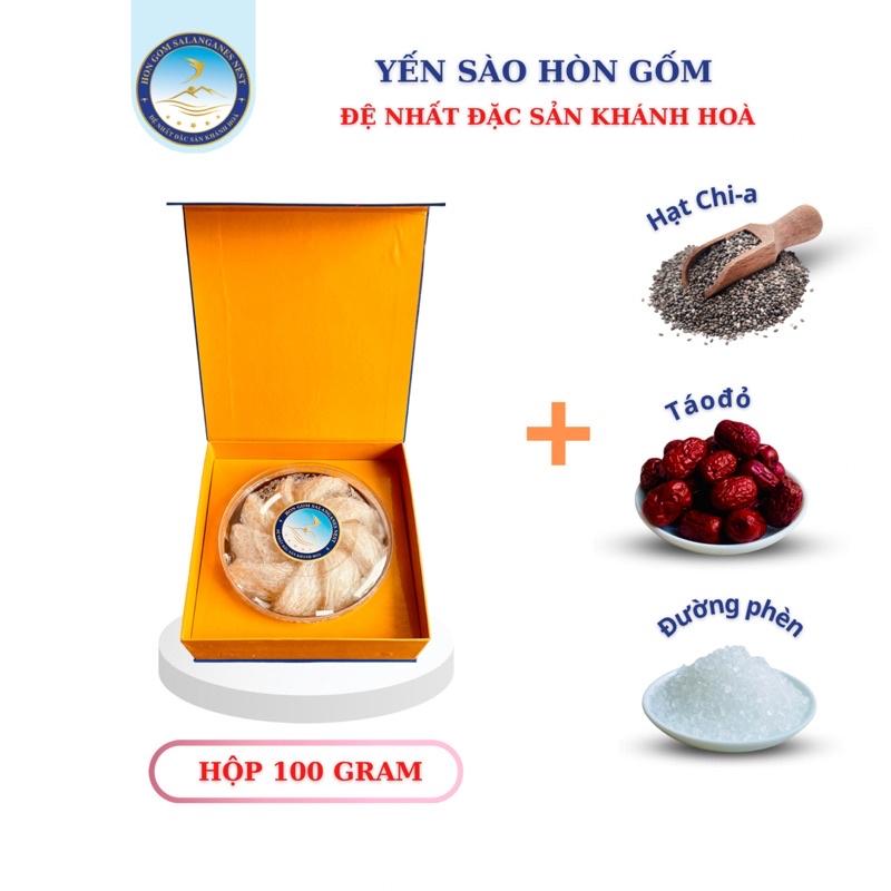 Yến Sào Khánh Hoà Tinh Chế Cao Cấp V2 - Hộp 50/100 gram - Yến Sào Hòn Gốm Chính Hiệu Khánh Hoà H G SALANGANES NEST